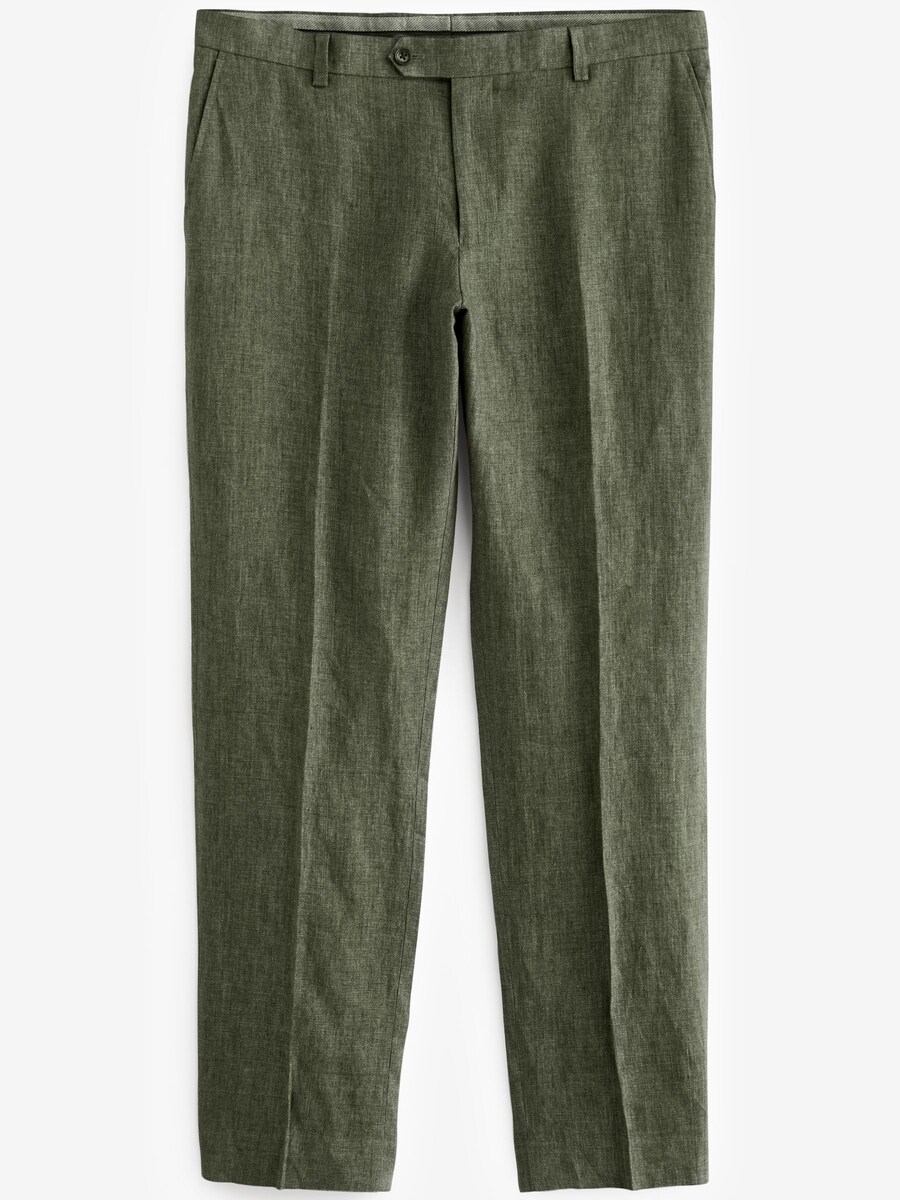 Обычные плиссированные брюки Next, темно-зеленый 
Обычные плиссированные брюки Next, темно-зеленый