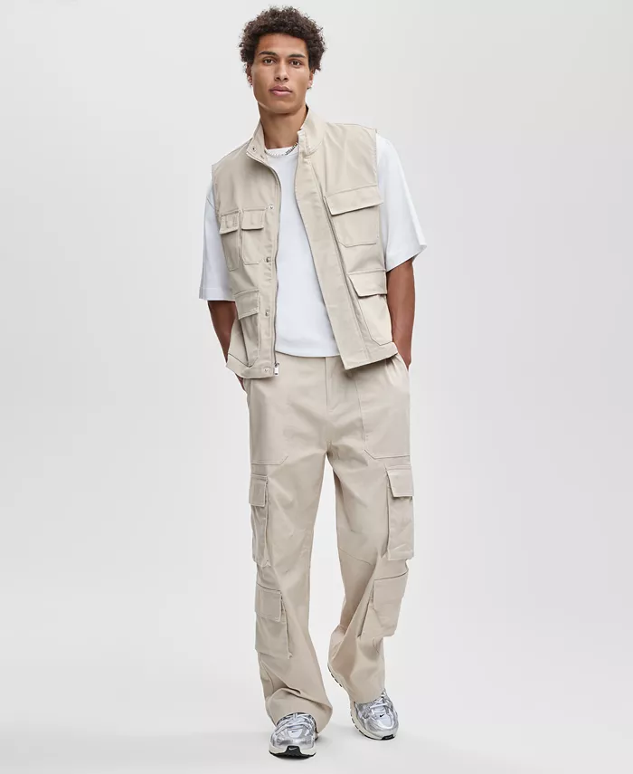 Мужские свободные холщовые брюки-карго Mode of One, коричневый/бежевый
Мужские свободные холщовые брюки-карго Mode of One, коричневый/бежевый