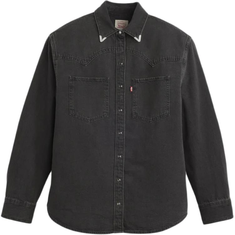 Levis Женская черная рубашка
Levis Женская черная рубашка