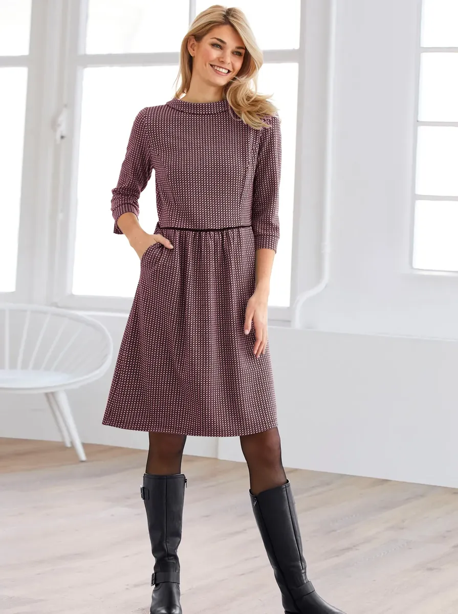 Heine трикотажное платье "Джерси платье", цвет Schwarz-Altrosa-Gemustert
Heine трикотажное платье "Джерси платье", цвет Schwarz-Altrosa-Gemustert