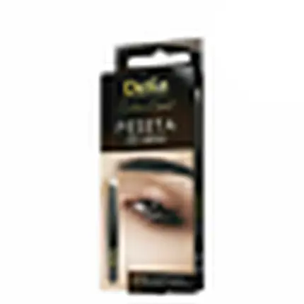 Профессиональный черный пинцет для бровей, наклонный из нержавеющей стали, Delia Cosmetics 
Профессиональный черный пинцет для бровей, наклонный из нержавеющей стали, Delia Cosmetics