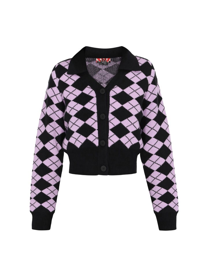 Женский кардиган черного лилового цвета myMo ROCKS
Женский кардиган черного лилового цвета myMo ROCKS