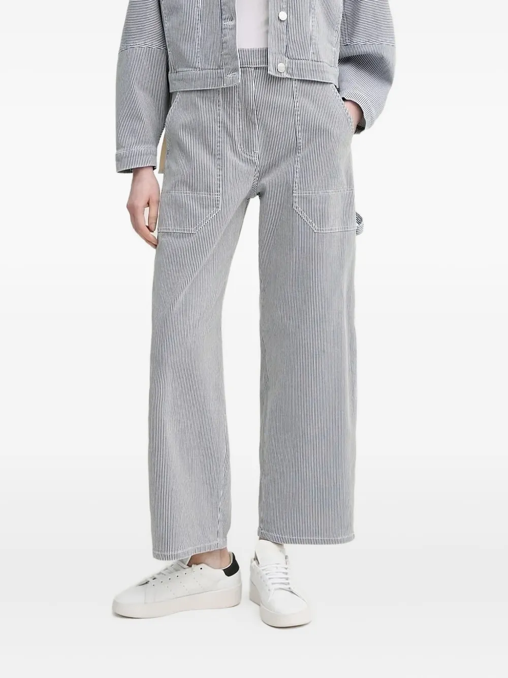 Брюки в полоску с карманами-удобствами MUNTHE, синий
Брюки в полоску с карманами-удобствами MUNTHE, синий