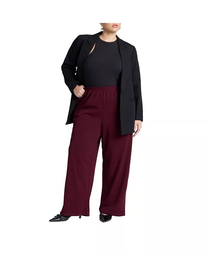 Женские спортивные брюки больших размеров с полосками по бокам ELOQUII, красный
Женские спортивные брюки больших размеров с полосками по бокам ELOQUII, красный