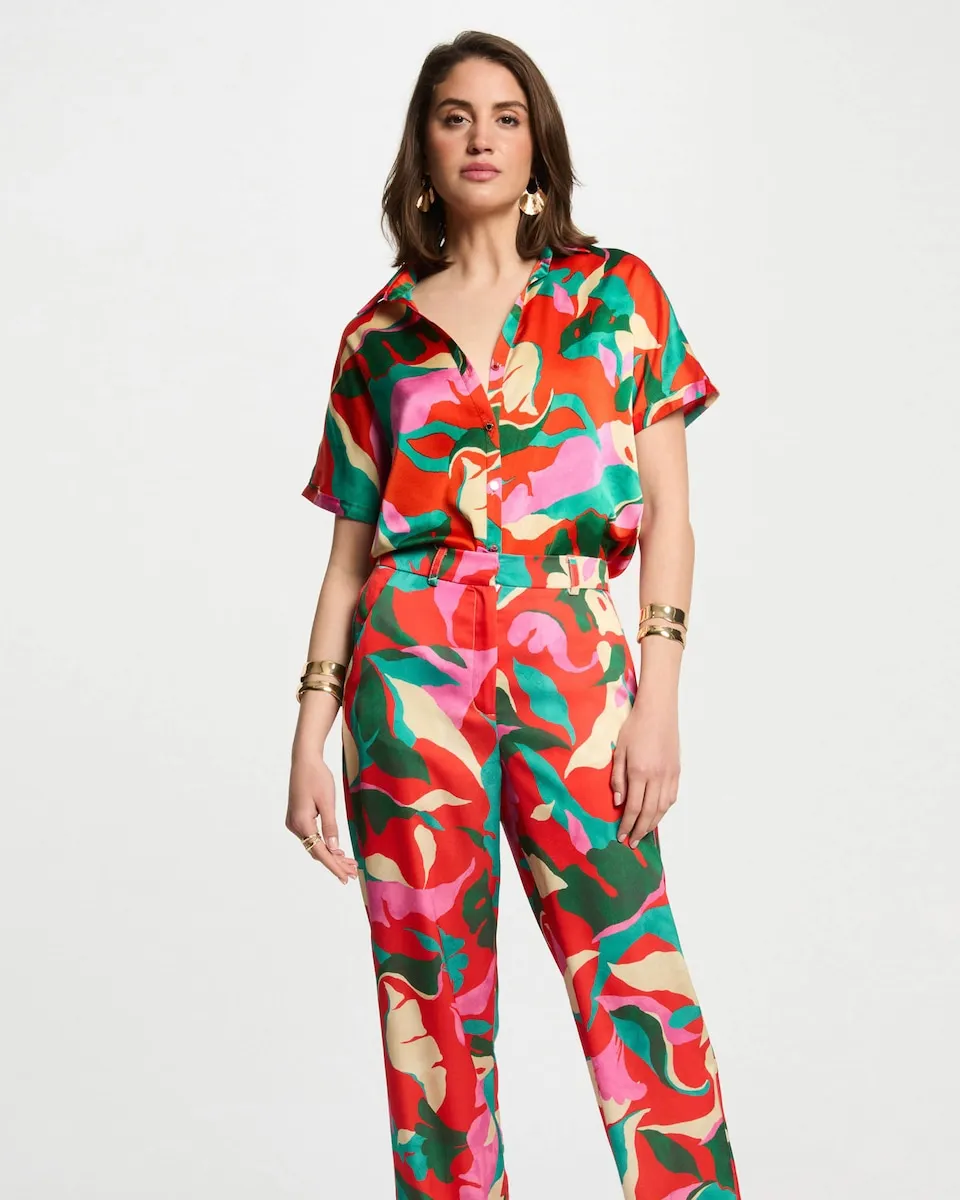 Женская блузка с коротким рукавом и принтом Morgan, мультиколор
Женская блузка с коротким рукавом и принтом Morgan, мультиколор