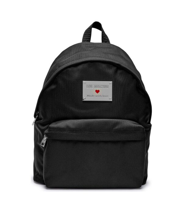 Рюкзак женский Love Moschino с металлическим декором, черный
Рюкзак женский Love Moschino с металлическим декором, черный