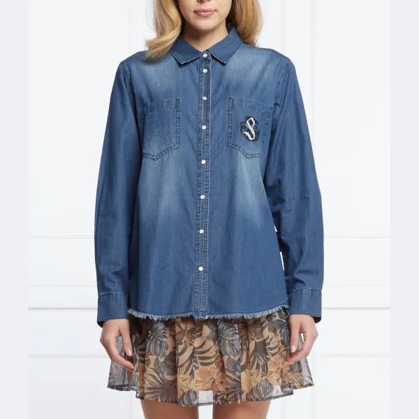 Рубашка стандартного кроя Silvian Heach, синий
Рубашка стандартного кроя Silvian Heach, синий