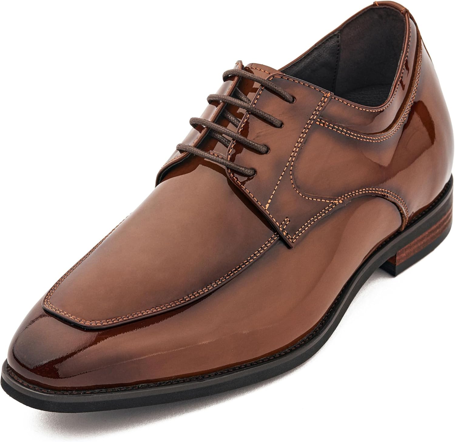 Мужские невидимые туфли-лифты CALTO - Лакированная кожа черного цвета, шнуровка, оксфорды - Стелька 7 см - Модель K2710 - Размер 6.5 D(M) US
Мужские невидимые туфли-лифты CALTO - Лакированная кожа черного цвета, шнуровка, оксфорды - Стелька 7 см - Модель K2710 - Размер 6.5 D(M) US