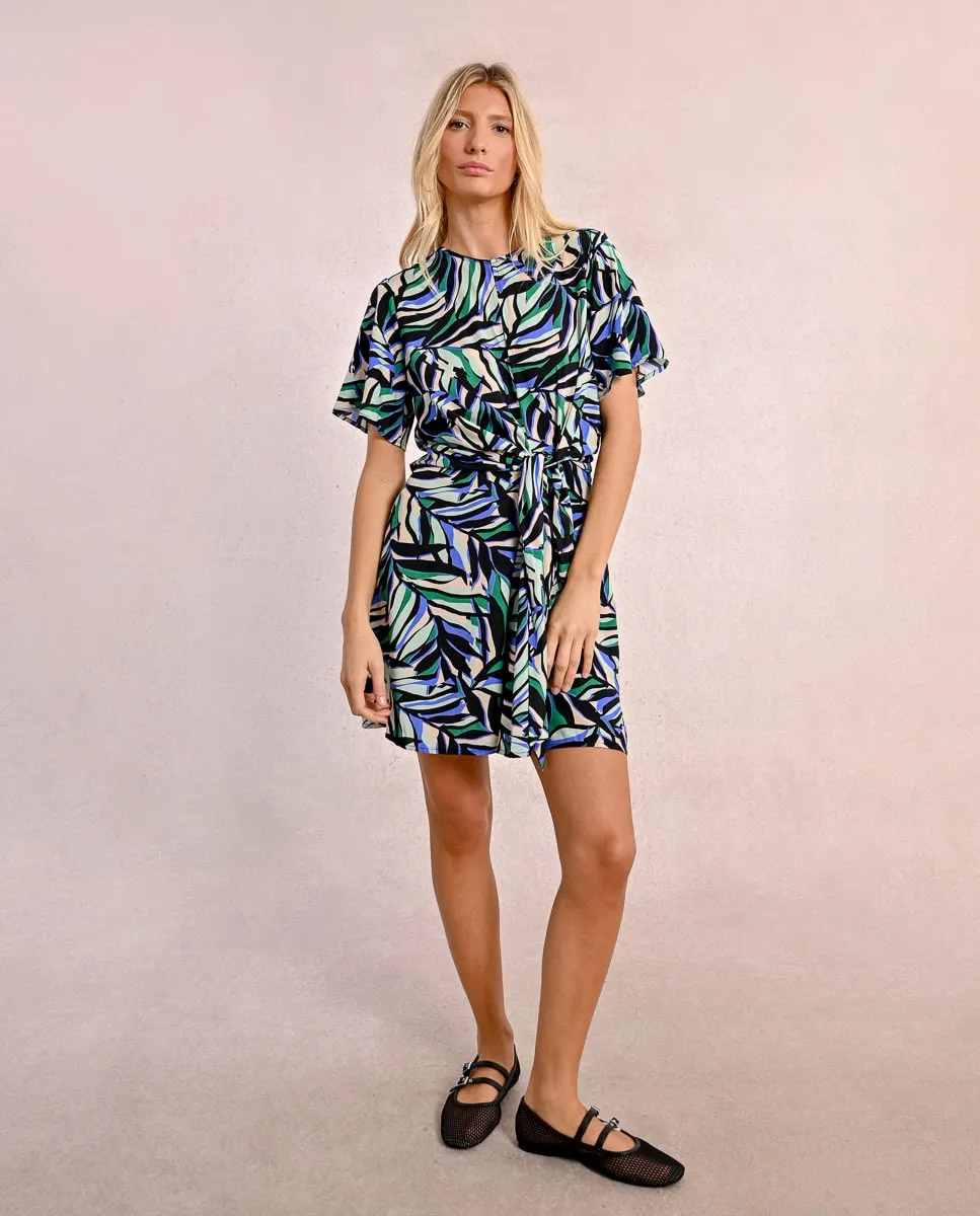 Короткое платье с коротким рукавом в принт Molly Bracken, многоцветный
Короткое платье с коротким рукавом в принт Molly Bracken, многоцветный