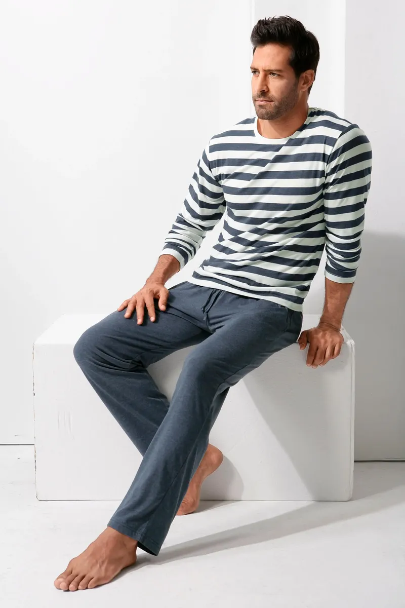 Пижама H.I.S (2 шт., 1 шт.), с полосками, окрашенными в пряжу, кремовый
Пижама H.I.S (2 шт., 1 шт.), с полосками, окрашенными в пряжу, кремовый