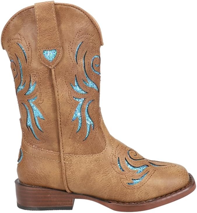 Детские сапоги Roper для девочек Glitter Breeze с квадратным носком, повседневные, средней высоты - коричневые
Детские сапоги Roper для девочек Glitter Breeze с квадратным носком, повседневные, средней высоты - коричневые