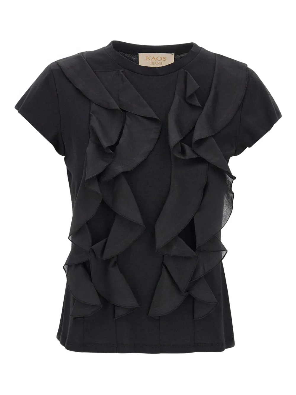 Футболка с оборками kaos, черный
Футболка с оборками kaos, черный
