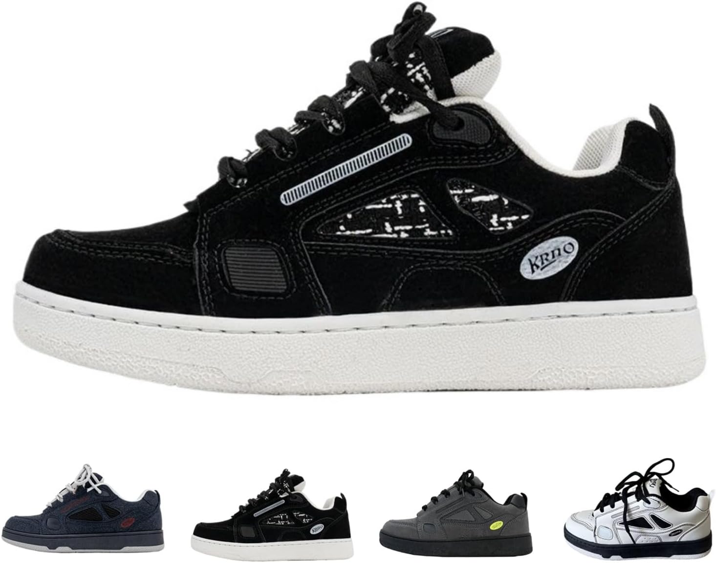 Мужские ретро-кроссовки MACEFIL с массивной подошвой, модные Y2K, повседневные, с нескользящей платформой, уличные, спортивные для прогулок, черный
Мужские ретро-кроссовки MACEFIL с массивной подошвой, модные Y2K, повседневные, с нескользящей платформой, уличные, спортивные для прогулок, черный