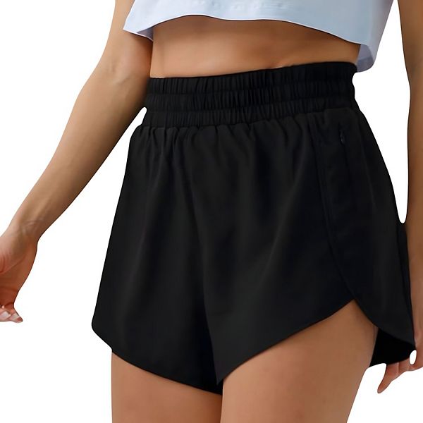 Женские шорты для бега с высокой талией и фигурным краем Anna-Kaci, Black
Женские шорты для бега с высокой талией и фигурным краем Anna-Kaci, Black