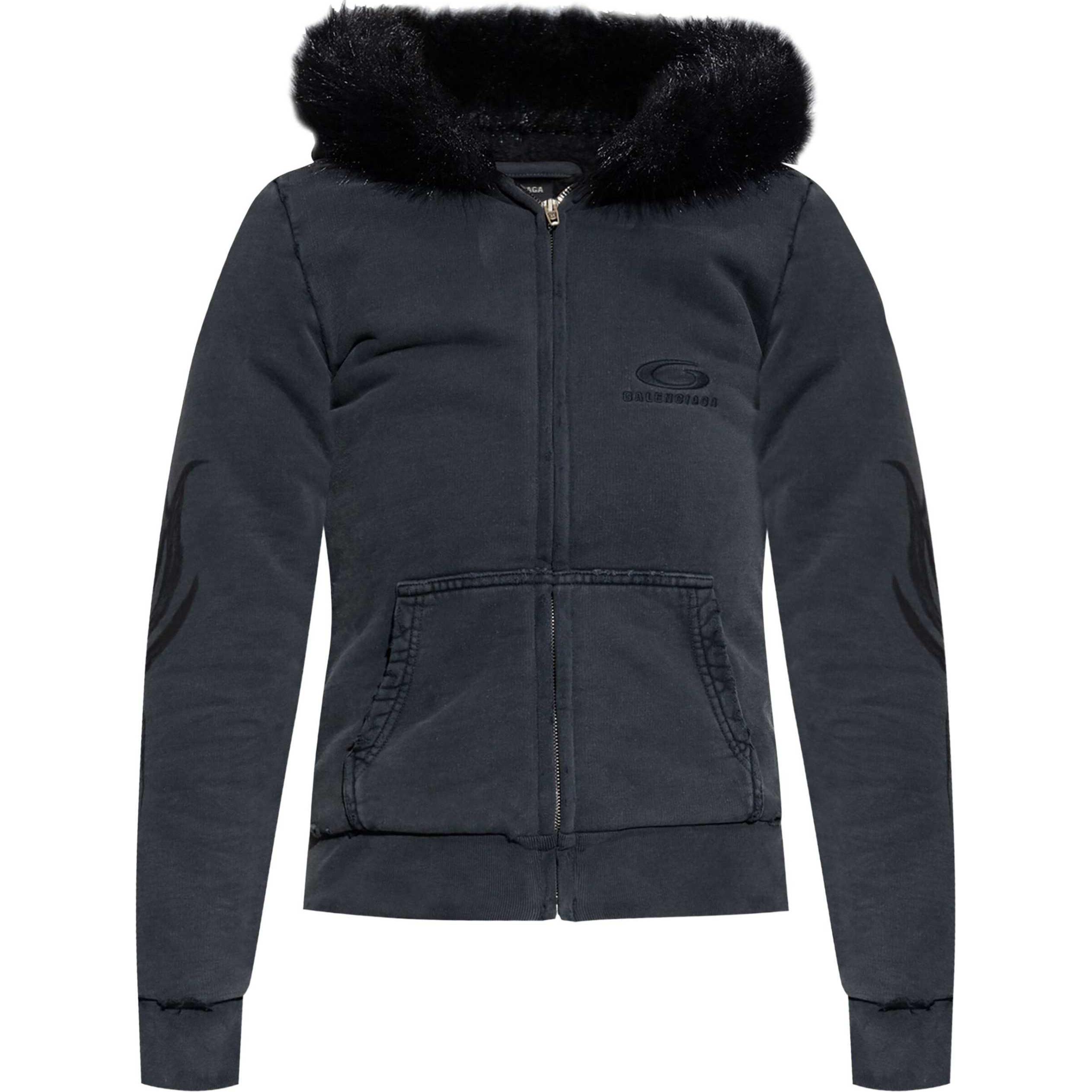 Куртка-бомбер с вышитым логотипом Balenciaga, черная
Куртка-бомбер с вышитым логотипом Balenciaga, черная