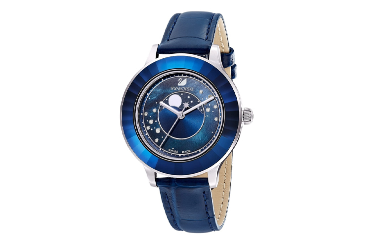 Женские часы Swarovski с кварцевым механизмом, синий циферблат 39 мм, ремешок из натуральной кожи
Женские часы Swarovski с кварцевым механизмом, синий циферблат 39 мм, ремешок из натуральной кожи