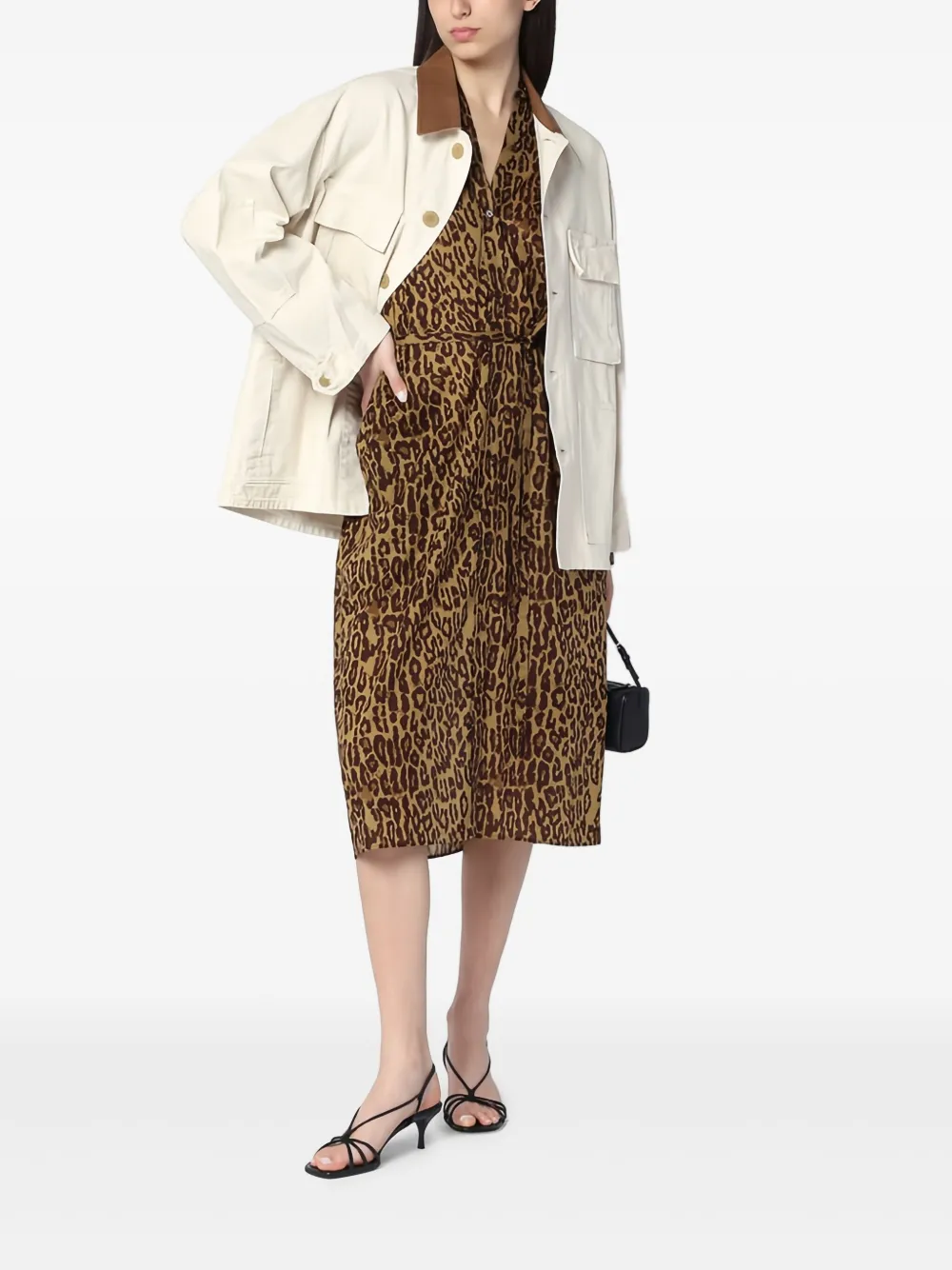 Платье миди с леопардовым принтом 6397, коричневый
Платье миди с леопардовым принтом 6397, коричневый