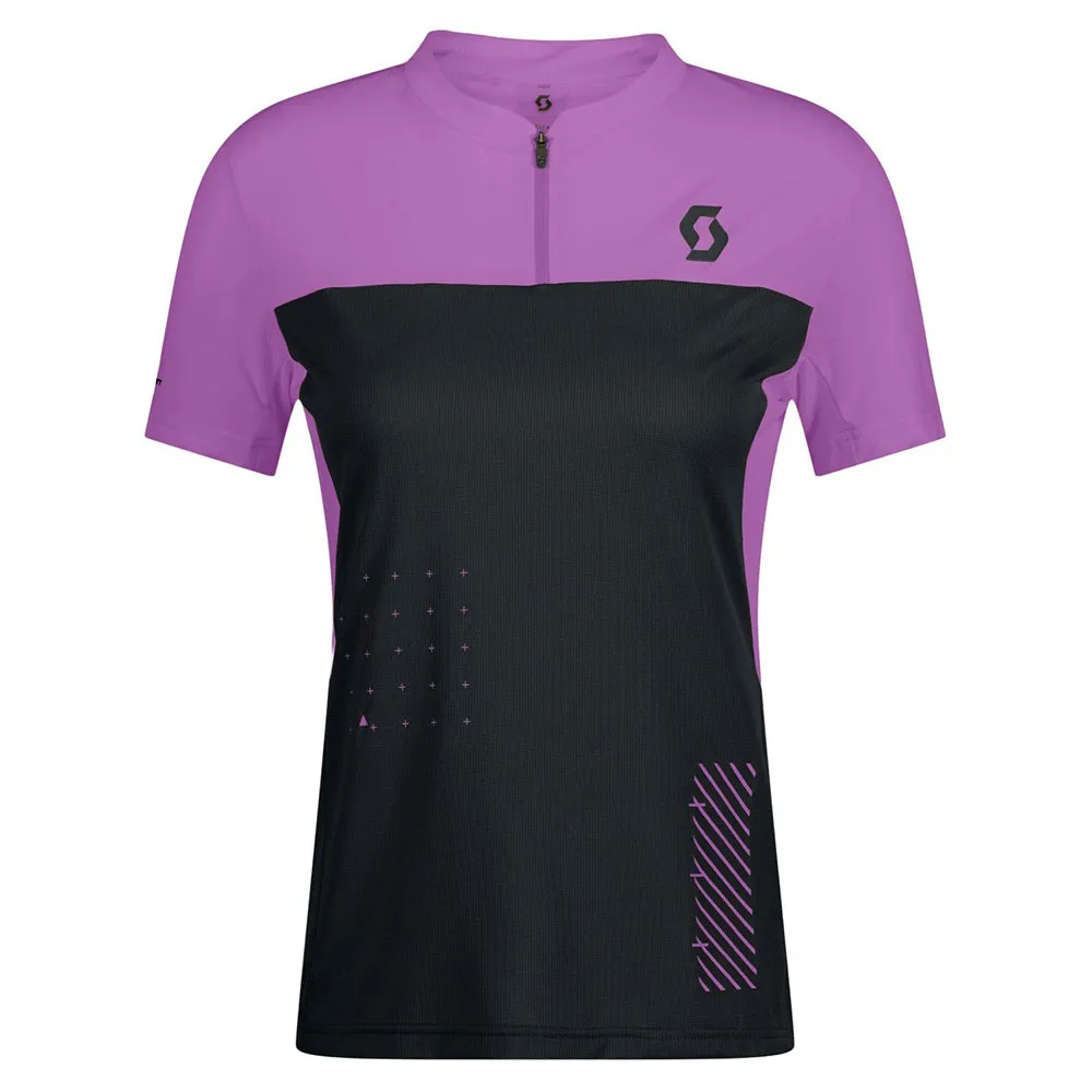 Джерси с коротким рукавом Scott Trail Vertic Zip, фиолетовый 
Джерси с коротким рукавом Scott Trail Vertic Zip, фиолетовый
