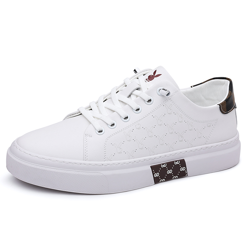 Низкие повседневные скейтбордские кроссовки Playboy для мужчин, белые
Низкие повседневные скейтбордские кроссовки Playboy для мужчин, белые