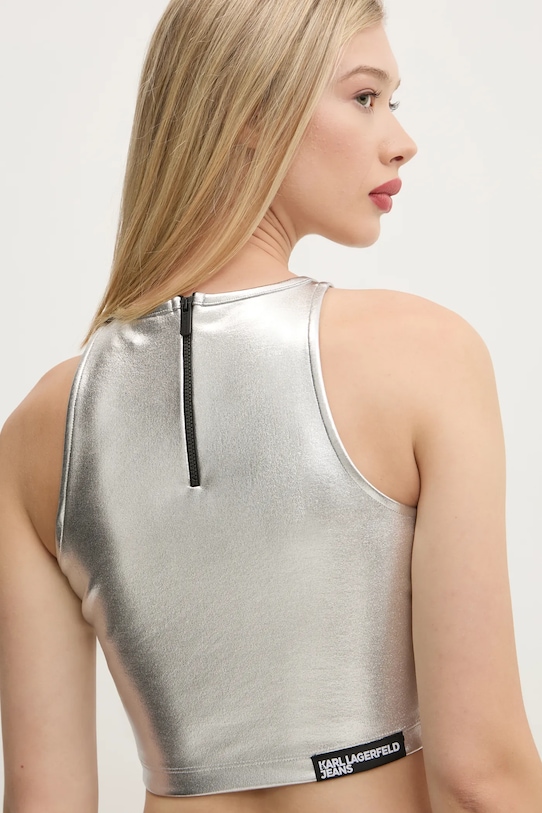Топ Karl Lagerfeld Jeans, серебряный
Топ Karl Lagerfeld Jeans, серебряный