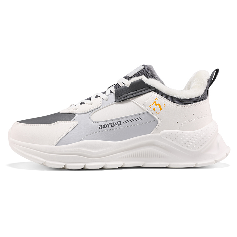 361° Нескользящие теплые повседневные низкие туфли для мужчин, белые и серые
361° Нескользящие теплые повседневные низкие туфли для мужчин, белые и серые