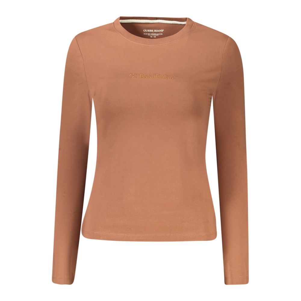 Коричневая хлопковая женская футболка Guess Shoes, коричневый
Коричневая хлопковая женская футболка Guess Shoes, коричневый