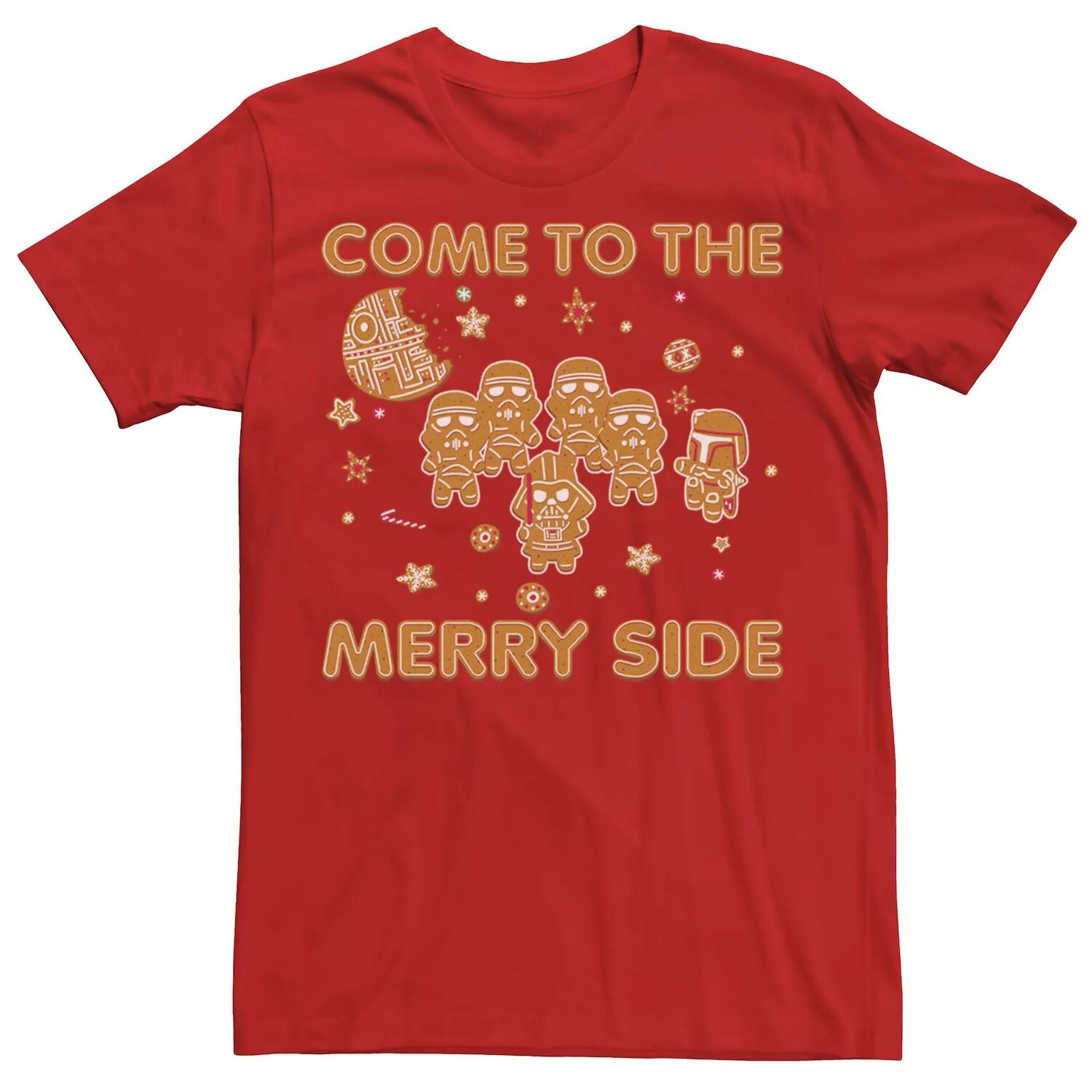 Мужская футболка с рисунком рождественской империи Come To The Merry Side Cookies Star Wars
Мужская футболка с рисунком рождественской империи Come To The Merry Side Cookies Star Wars