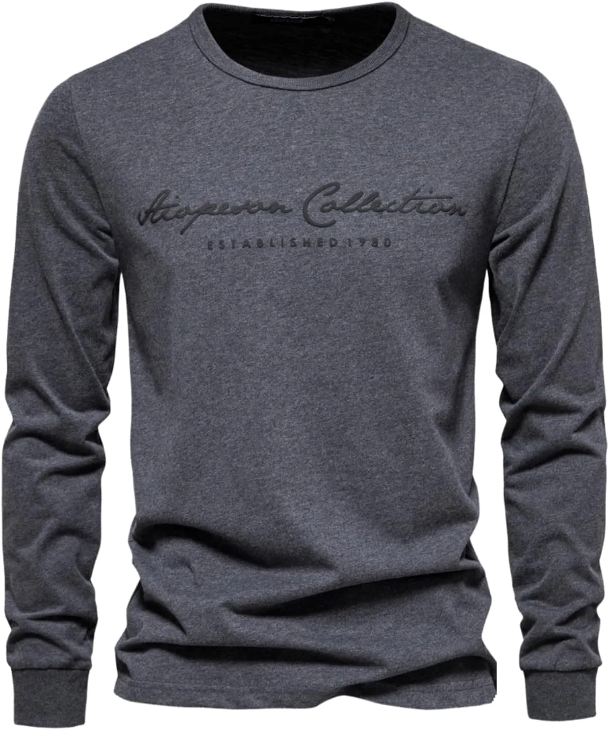 Мужская хлопковая футболка с длинным рукавом Quskc
Мужская хлопковая футболка с длинным рукавом Quskc