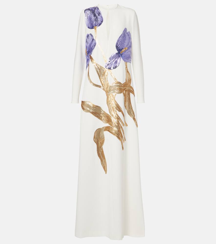 Платье Malvina из крепа с пайетками Costarellos, Ecru
Платье Malvina из крепа с пайетками Costarellos, Ecru