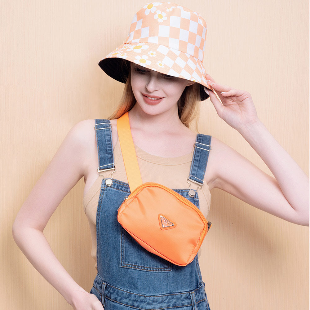 Сплошная поясная сумка через плечо FASHNZFAB, оранжевый 
Сплошная поясная сумка через плечо FASHNZFAB, оранжевый