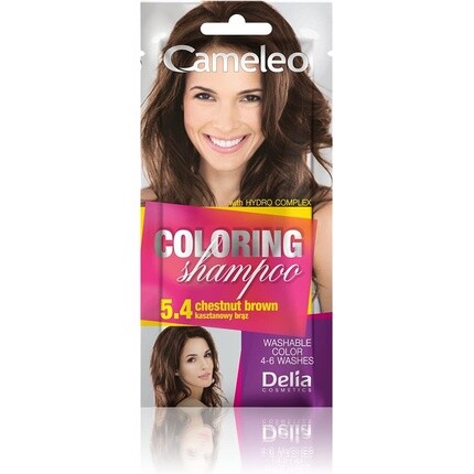 Cameleo Шампунь-краситель Каштановый коричневый 40мл 5.4
Cameleo Шампунь-краситель Каштановый коричневый 40мл 5.4