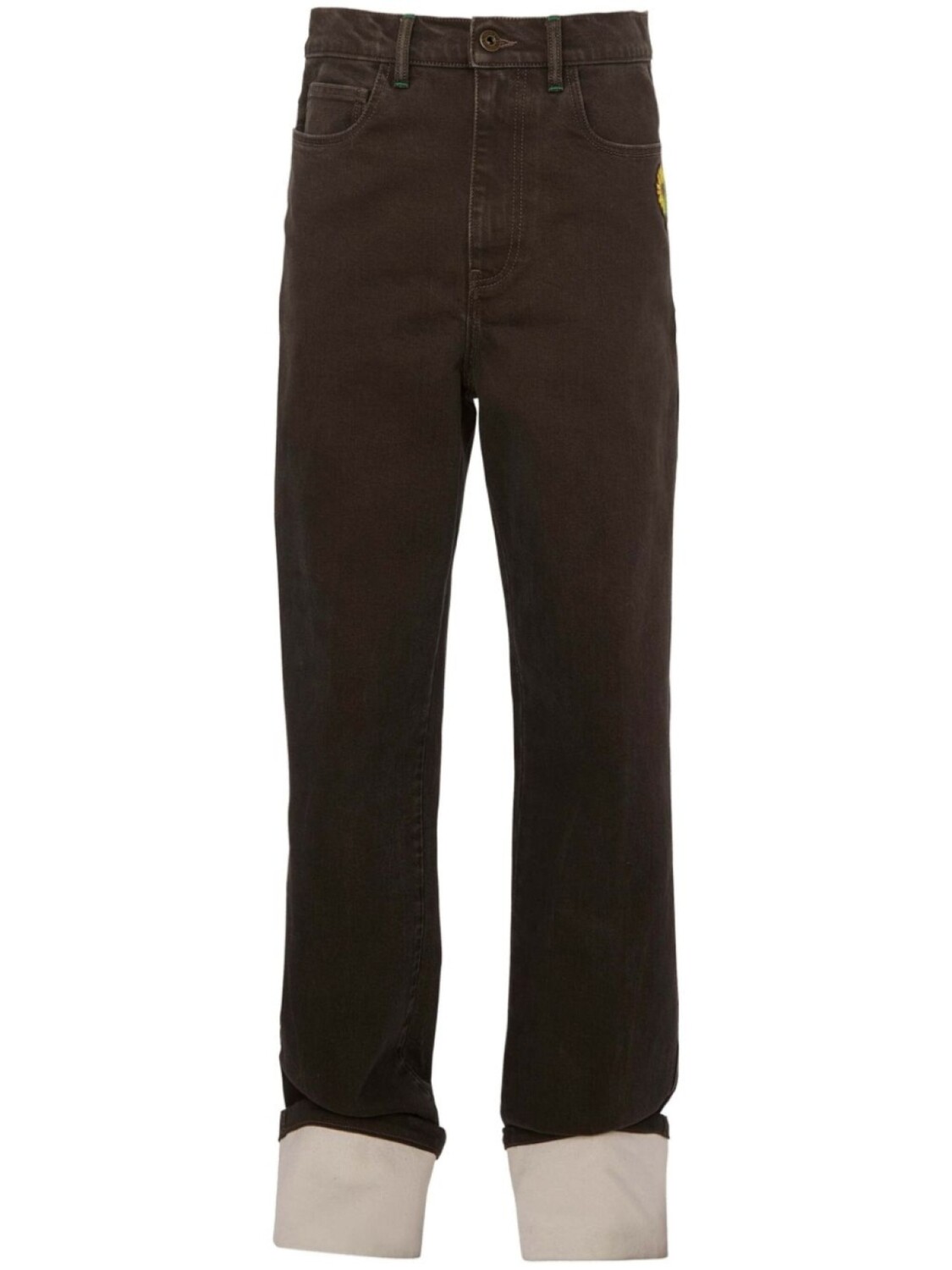 JW Anderson джинсы с контрастными подворотами, черный
JW Anderson джинсы с контрастными подворотами, черный