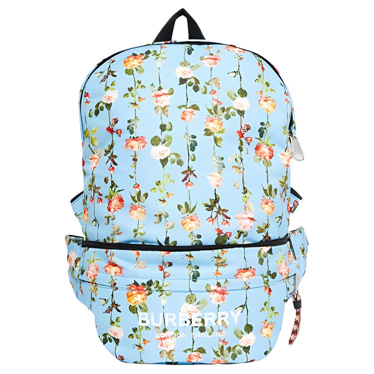 Полиамидный поясной рюкзак с кожаной спинкой детский синий Burberry 
Полиамидный поясной рюкзак с кожаной спинкой детский синий Burberry