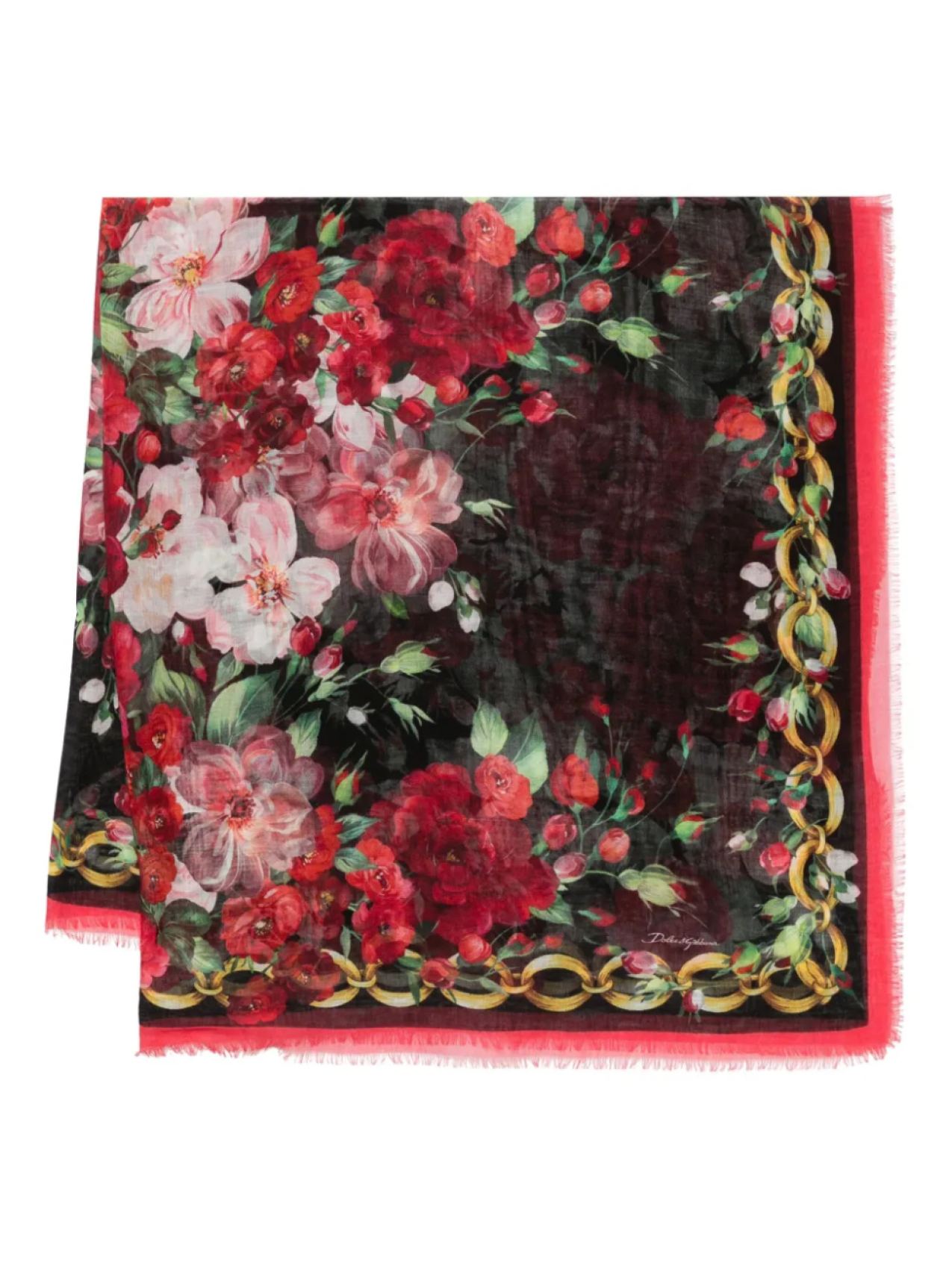 Платок с цветочным принтом Dolce & Gabbana, черный
Платок с цветочным принтом Dolce & Gabbana, черный