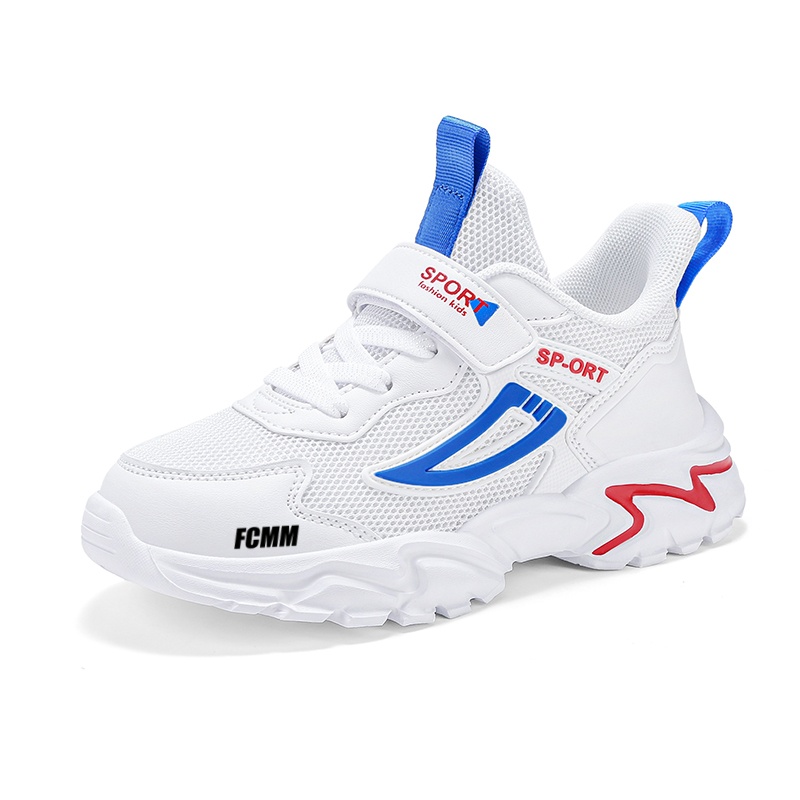 Нескользящие и дышащие низкие повседневные кроссовки для детей FCMM, белый/синий
Нескользящие и дышащие низкие повседневные кроссовки для детей FCMM, белый/синий