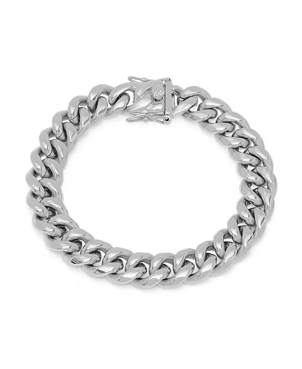 Мужской браслет из нержавеющей стали в стиле кубинской цепи «Майами» с застежкой-коробкой 12 мм Steeltime, silver
Мужской браслет из нержавеющей стали в стиле кубинской цепи «Майами» с застежкой-коробкой 12 мм Steeltime, silver