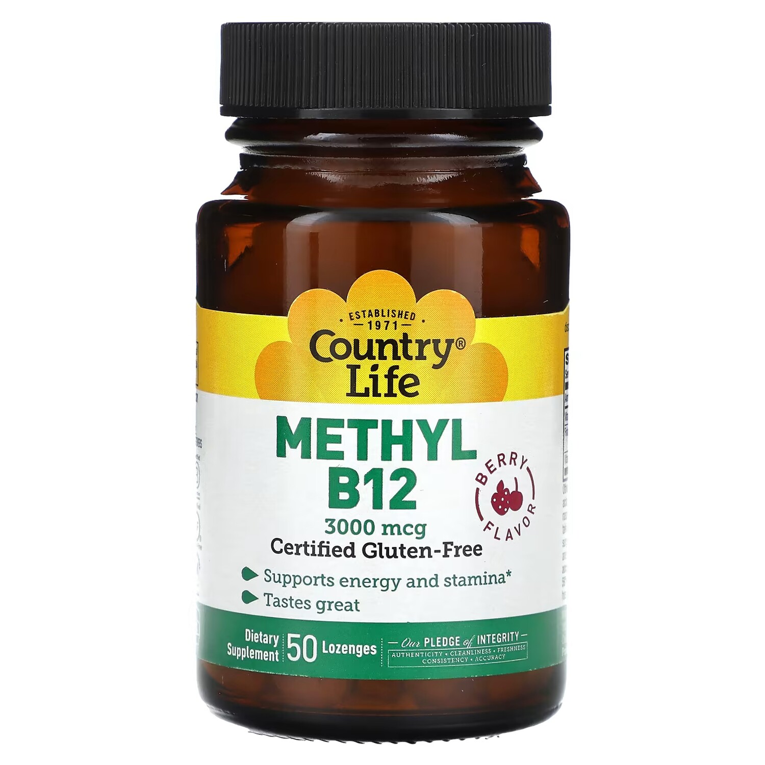 Метил B12 Country Life ягоды, 50 пастилок
Метил B12 Country Life ягоды, 50 пастилок