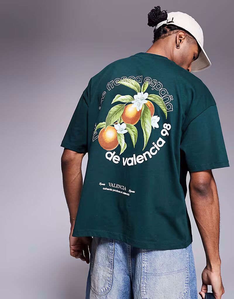 Футболка свободного кроя ASOS DESIGN с летней графикой темно-зеленого цвета
Футболка свободного кроя ASOS DESIGN с летней графикой темно-зеленого цвета