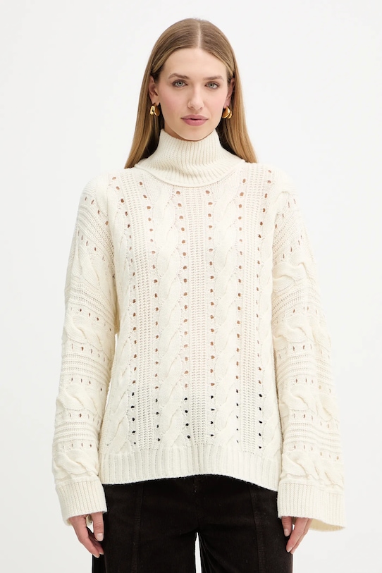 Шерстяной свитер Twinset, бежевый
Шерстяной свитер Twinset, бежевый