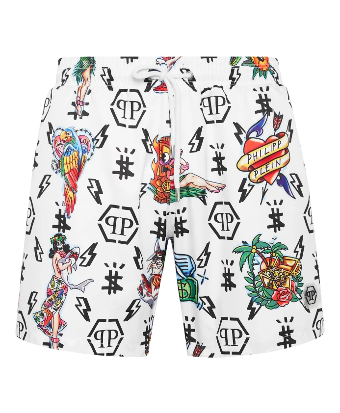 Плавки Гавайи Philipp Plein, белый
Плавки Гавайи Philipp Plein, белый