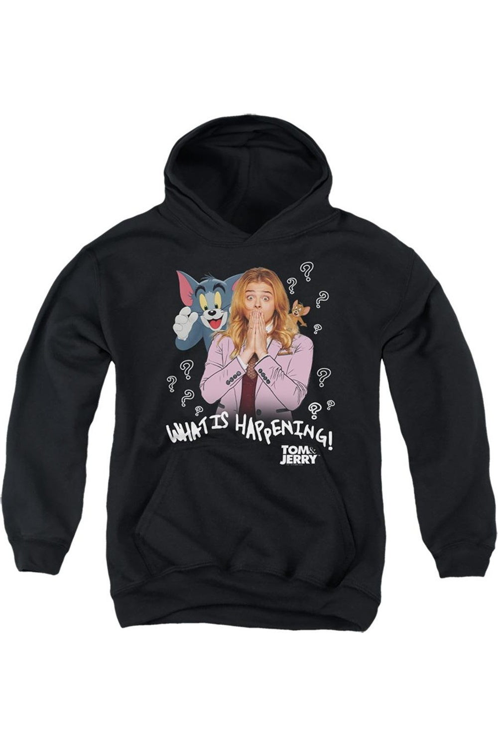 Толстовка с капюшоном "Tom And Jerry Movie What Is Happening" для молодежи Gildan, черный
Толстовка с капюшоном "Tom And Jerry Movie What Is Happening" для молодежи Gildan, черный