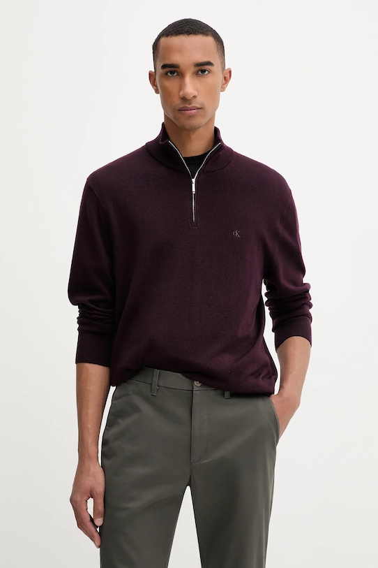 Шерстяной свитер Calvin Klein, бордовый
Шерстяной свитер Calvin Klein, бордовый