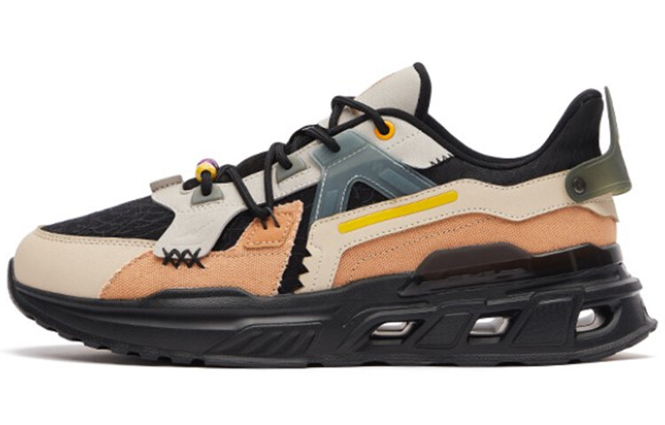 ERKE Xun Lifestyle Shoes Men Low-top Positive Black/caramel Yellow-brown
ERKE Xun Lifestyle Shoes Men Low-top Positive Black/caramel Yellow-brown