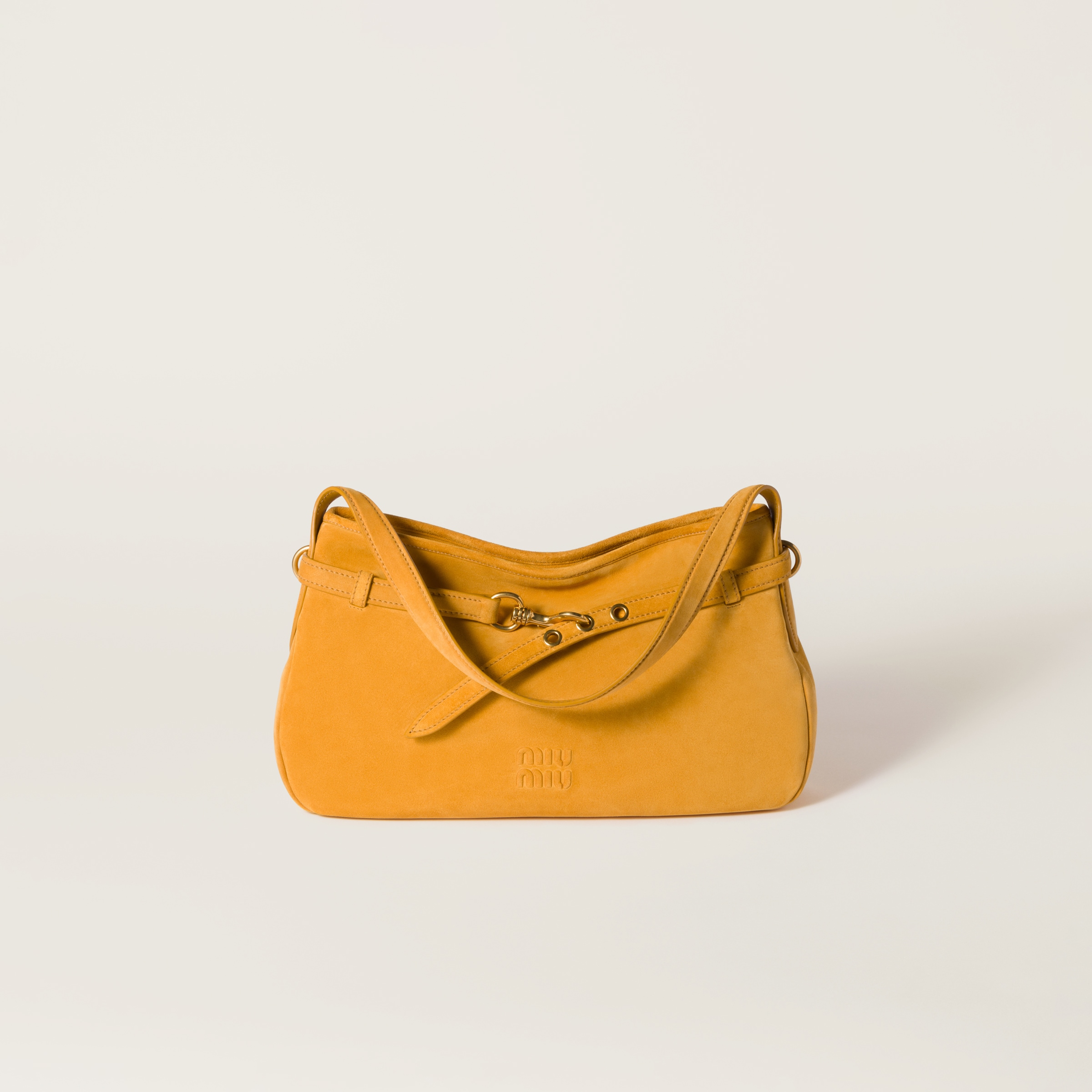 Сумка aventure из замши MIU MIU, виски
Сумка aventure из замши MIU MIU, виски