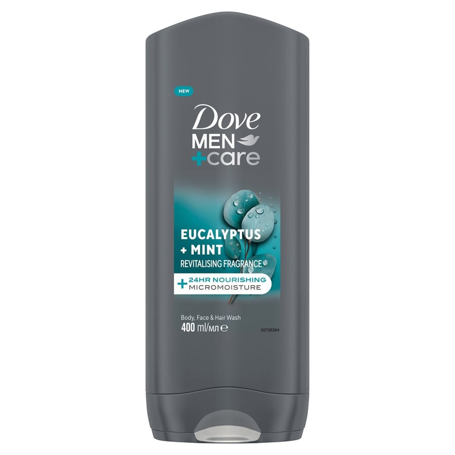 Гель для душа Dove Men+Care Эвкалипт+Мята 3 в 1 400 мл
Гель для душа Dove Men+Care Эвкалипт+Мята 3 в 1 400 мл