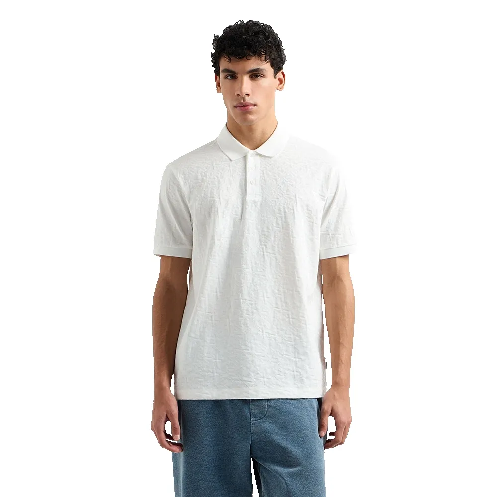 Поло с коротким рукавом Armani Exchange XM000477_AF10337, белый 
Поло с коротким рукавом Armani Exchange XM000477_AF10337, белый