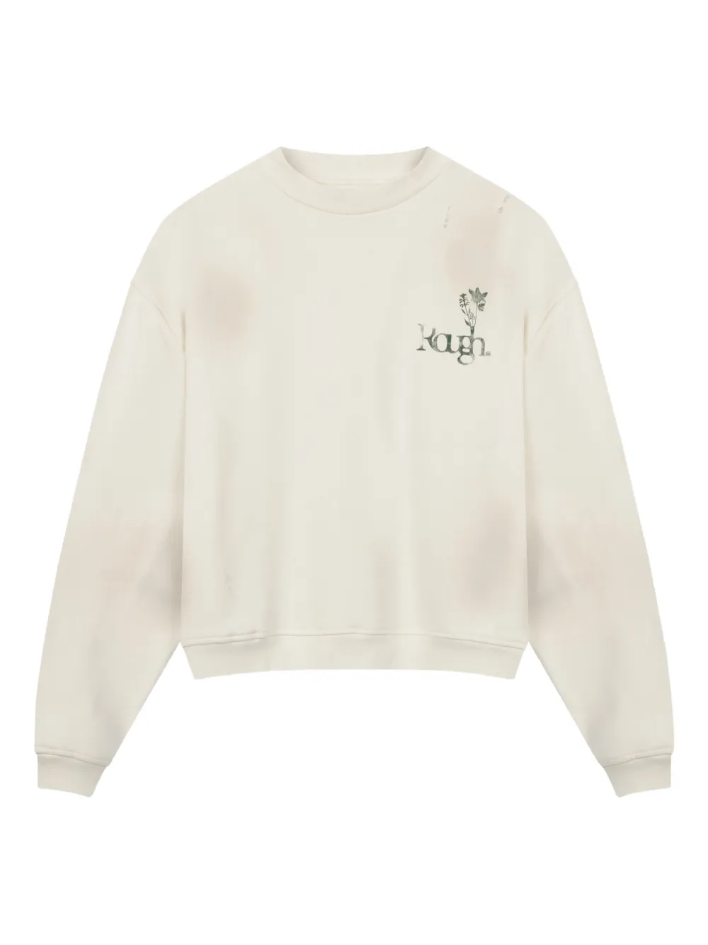 Толстовка с цветочным принтом ROUGH., нейтральный 
Толстовка с цветочным принтом ROUGH., нейтральный