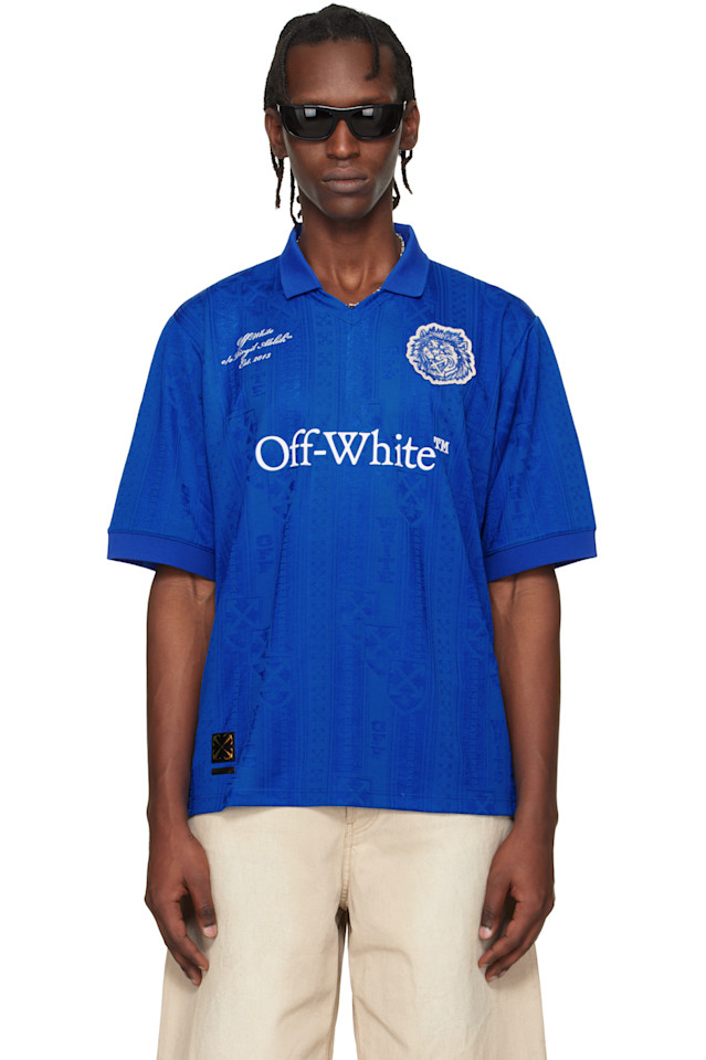 Off-White Футбольное поло «Голубая нация львов»
Off-White Футбольное поло «Голубая нация львов»