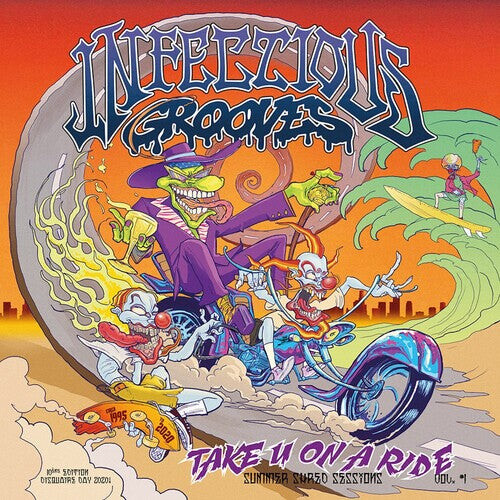 Виниловая пластинка Infectious Grooves: Take U on a Ride (EP) - Green/Purple Splatter.
Виниловая пластинка Infectious Grooves: Take U on a Ride (EP) - Green/Purple Splatter.