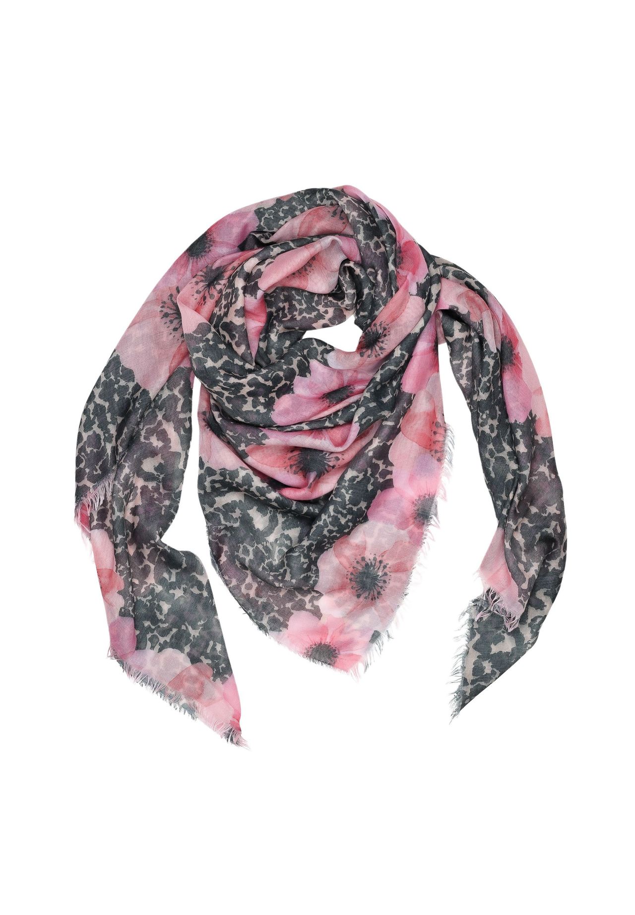 Леопардовый шарф формата XXL с цветами мака Collezione alessandro, цвет Leo 
Леопардовый шарф формата XXL с цветами мака Collezione alessandro, цвет Leo